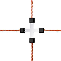 Spojka Litzclip® pre lanko 3mm krížová pozink. 5ks/bal