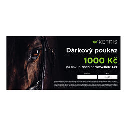 Darčekový poukaz v hodnote 1.000 Kč (e-poukaz PDF) s motívom koňa