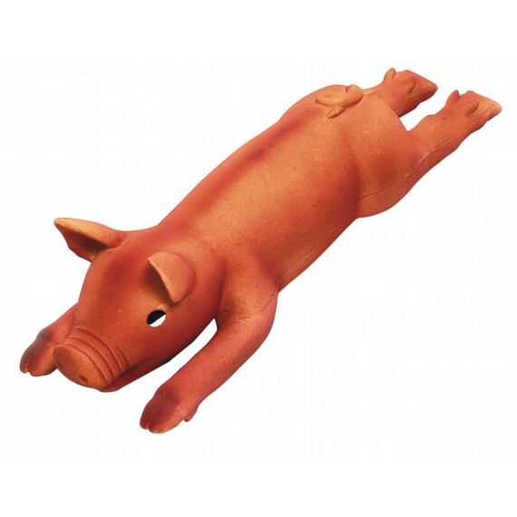 Latexové pískacie prasa pre psov, 23 cm